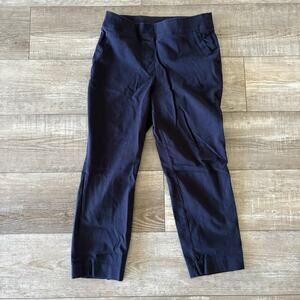 SPANX | Womens M | Black Pull On Pants Polished Crop Slim Classic SHORT Petite